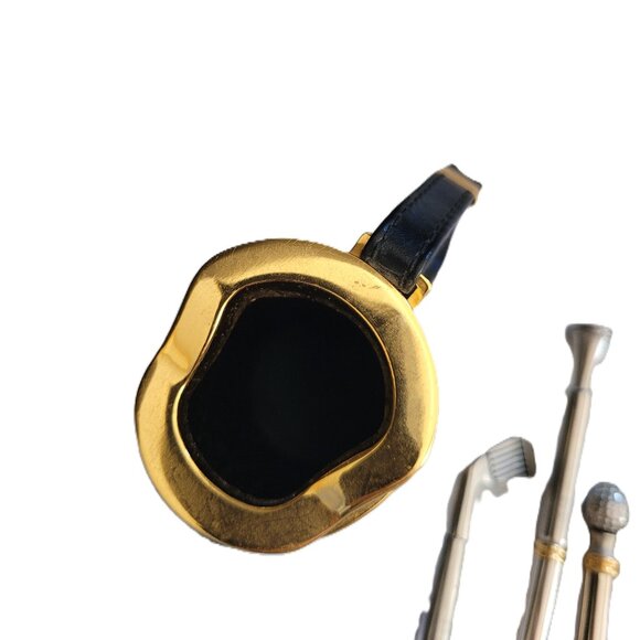 Things Remembered Golf Bag Pen/Pencil Holder with Gold Colored Rim - Picture 7 of 8